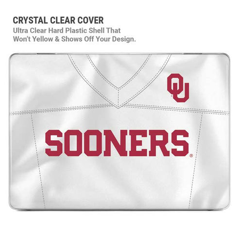 University of Oklahoma White Jersey MacBook Pro 14in (2021-24) Case plus Skin